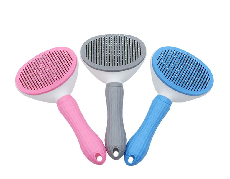 خرید عمده برس سگ و گربه با دکمه تخلیه