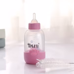 قیمت شیشه شیر سگ و گربه با برس و سر شیشه 100 ml رنگ صورتی وارداتی