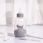قیمت شیشه شیر سگ و گربه با برس و سر شیشه 100 ml رنگ طوسی وارداتی