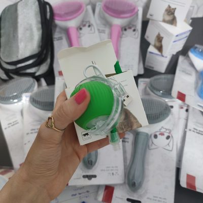 خرید توپ هوشمند دنباله دار سگ و گربه رنگ سبز وارداتی